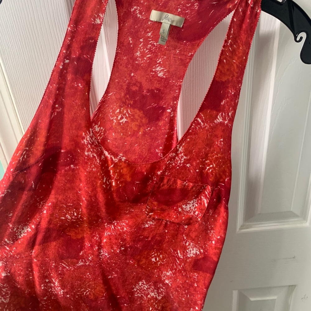 Red tank top from Nordstrom’s, joie brand